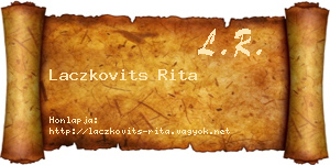 Laczkovits Rita névjegykártya